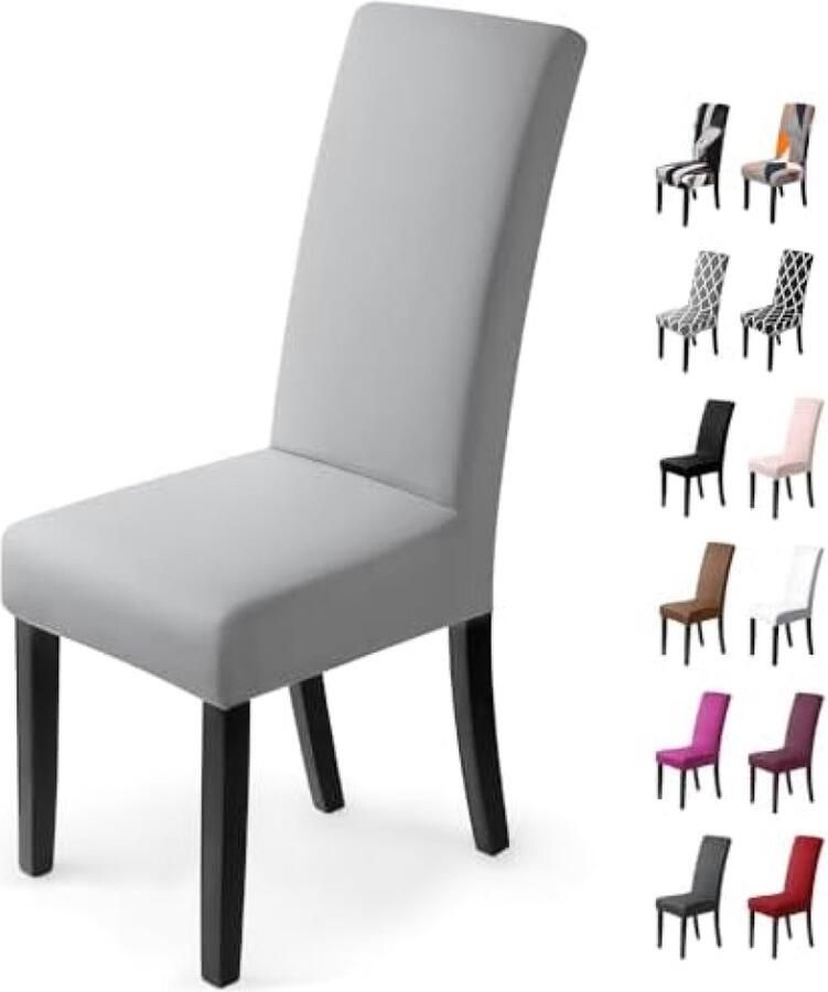 Stretch Stoelhoezen 4 Stuks Stoelhoes Stoelhoezen voor Eetkamerstoelen Verwijderbare Wasbare Eetstoelhoezen voor Hotel Eetkamer Banket Decor voor Bruiloftsfeest