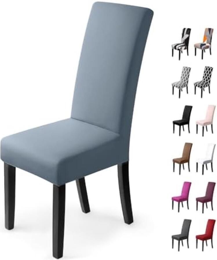 Stretch Stoelhoezen 4 Stuks Stoelhoes Stoelhoezen voor Eetkamerstoelen Verwijderbare Wasbare Eetstoelhoezen voor Hotel Eetkamer Banket Decor voor Bruiloftsfeest