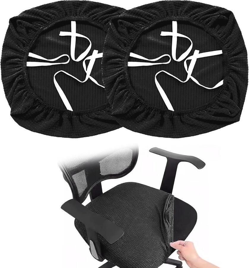 Stretch Stoelhoezen voor Bureaustoel Wasbare en Elastische Zitcomfort