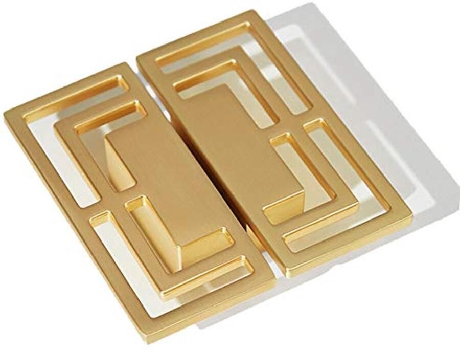 Stylish Gouden Handgrepen voor Kasten en Laden 32 mm Dubbel Gat