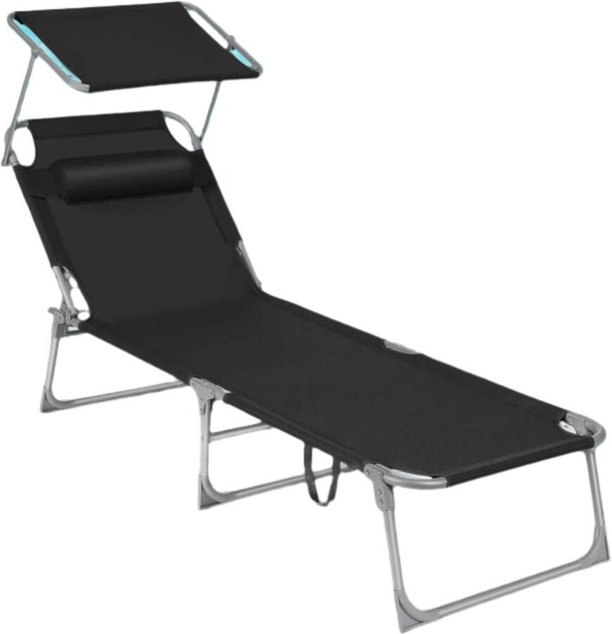 Sun Lounger opvouwbare ligstoel Buitenrecliner Duurzaam ontwerp 53 x 193 x 29 5 cm