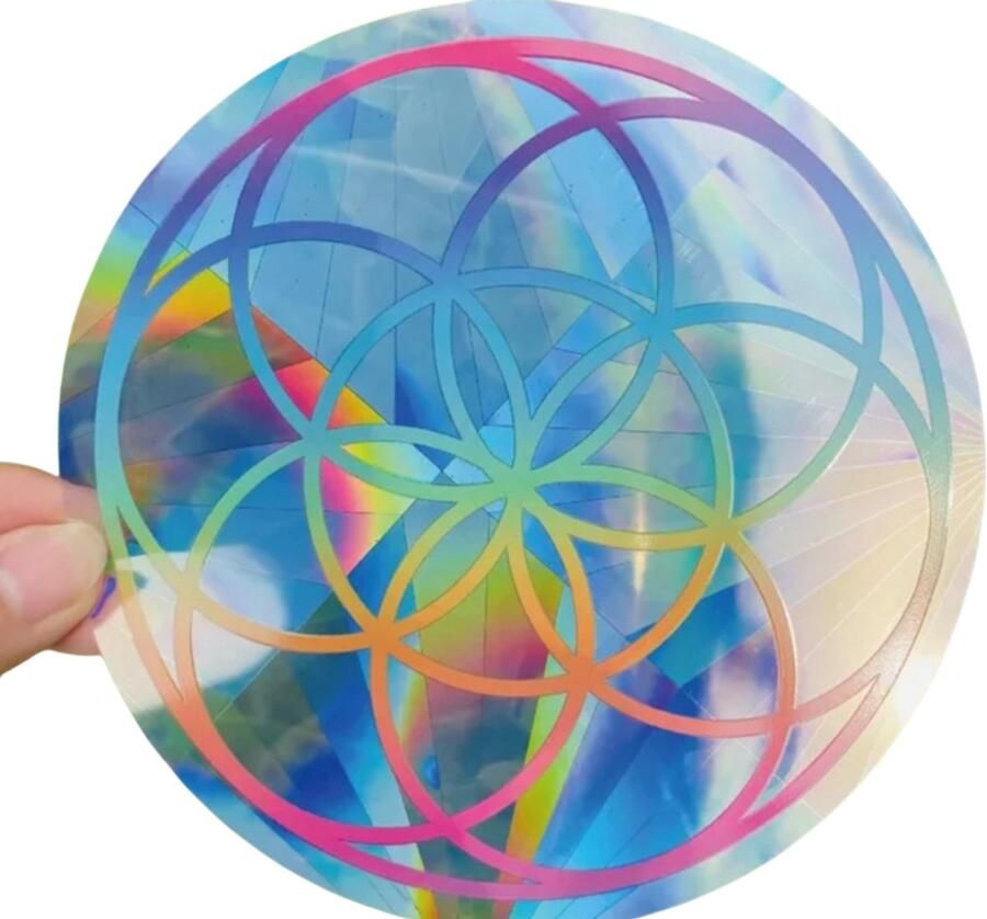 Suncatcher Raamsticker Regenboog Effect – Zonnesticker- Zelfklevende Zonlicht Sticker – Herbruikbare Raamdecoratie – 19x15 6 cm – Voor Ramen in Woonkamer Kinderkamer Bureau – Gadget Anna O Selections - Foto 2