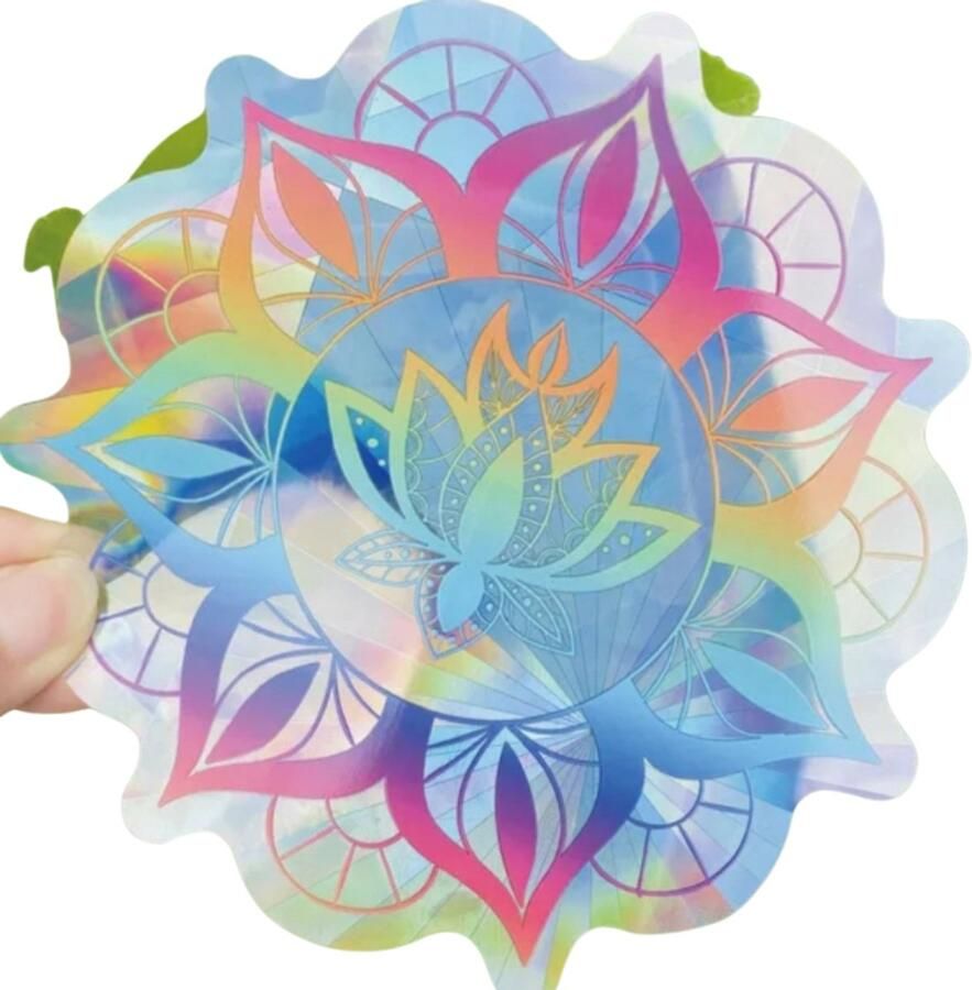 Suncatcher Raamsticker Regenboog Effect – Zonnesticker- Zelfklevende Zonlicht Sticker – Herbruikbare Raamdecoratie – 19x15 6 cm – Voor Ramen in Woonkamer Kinderkamer Bureau – Gadget Anna O Selections - Foto 8