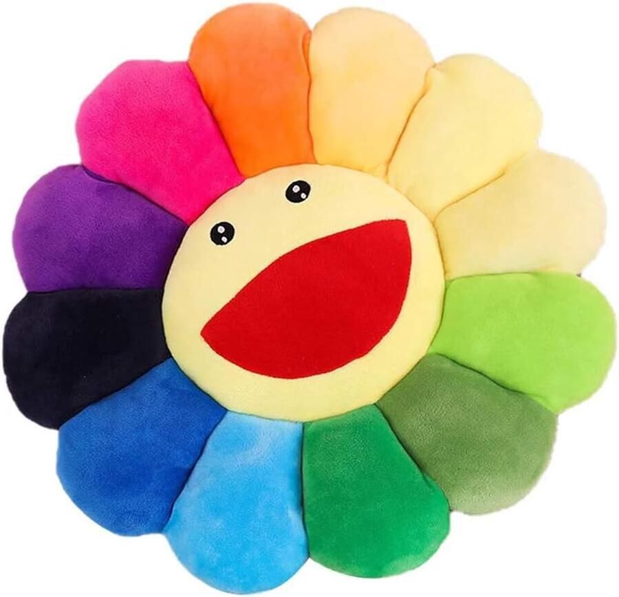 Sunflower Flower Plush Kussen Sofa Stoel Kinderen Vloer Lezen TV Kijken Slaapkamer Decoratie