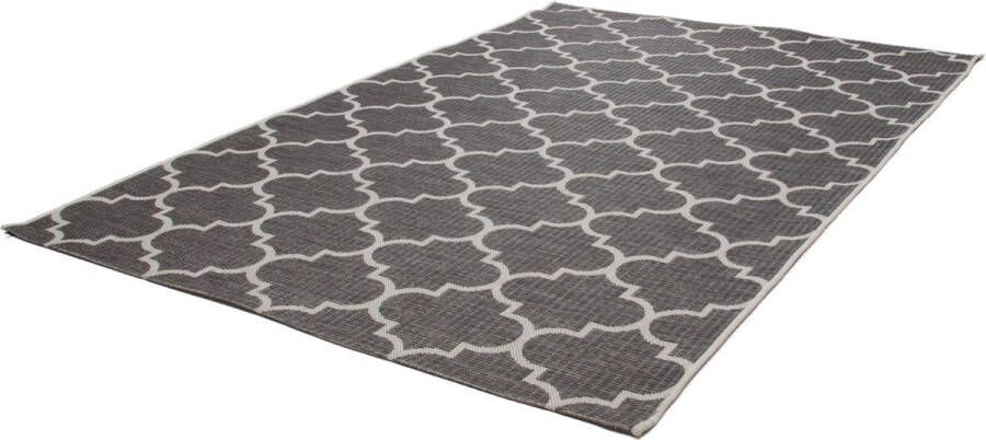 Sunset Vloerkleed Outdoor Buitengebruik Sisal look Flatwave Vloer kleed Tapijt Karpet 120x170 Zilver Grijs - Foto 4
