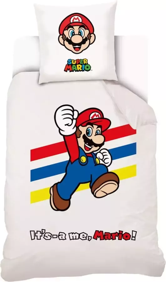 Super Mario : Mario premium dekbed cotton duvet cover bed 90cm