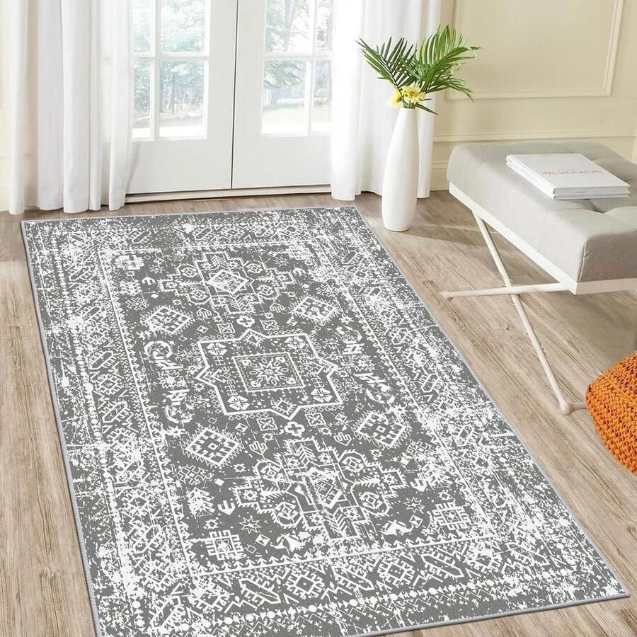 Super zacht pluizig Bobo noodlijdend tapijt 90 x 150 cm antislip machinewasbaar slaapkamer woonkamer Enyhom vloerkleed