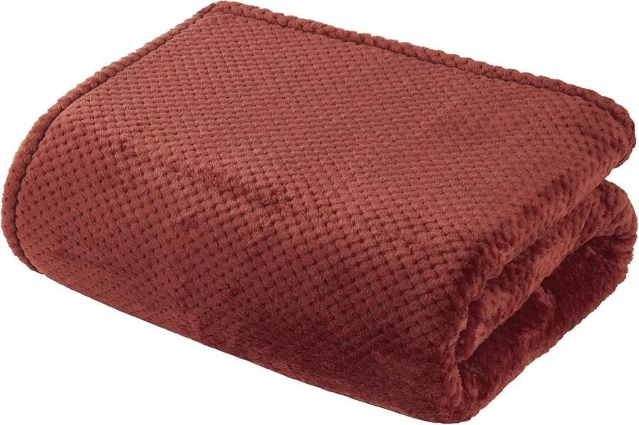 Super Zachte Wafel Fleece Deken Honingraat Sprei voor Bank en Bed 200 cm x 250 cm