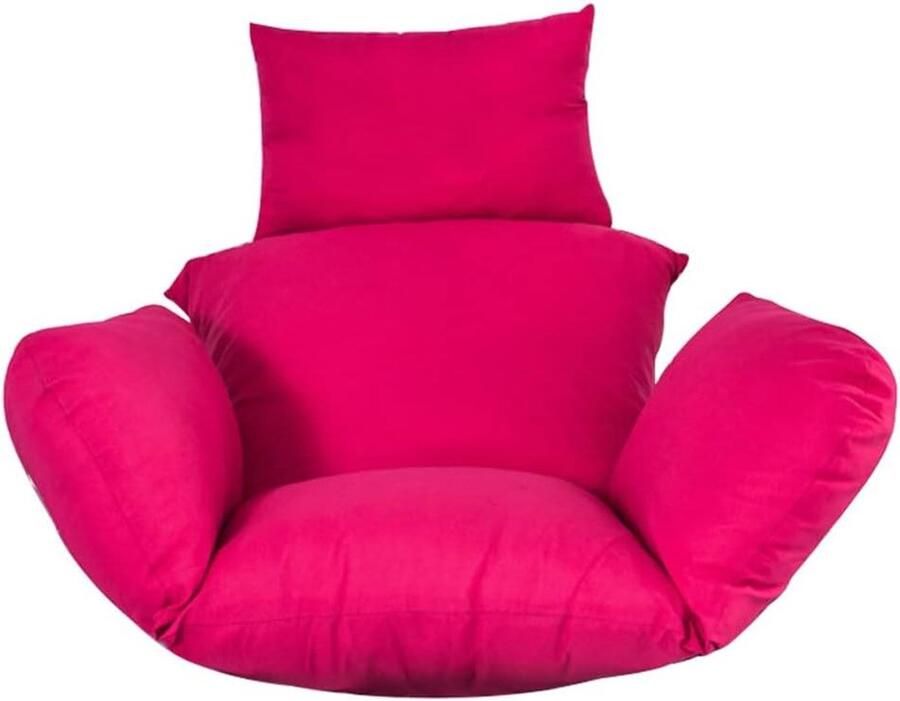 Swing Chair CushionSoft Patio Hanging Chair Cushion Pad with Cushion for Outdoor Indoor Egg Hanging Basket ChairSeat Pad Only Magenta