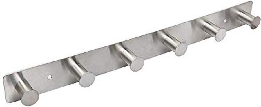 SYPEN opschroefbare kapstokhaak roestvrijstalen kapstok voor wandmontage opberghaak voor handdoek badjas hoed kleding sleutels