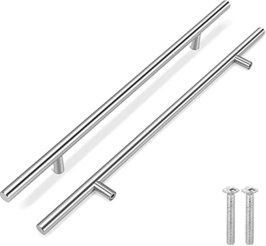 T-Bar Handvat Trekknoppen 18 RVS Keuken Deurkast Lade Meubelinrichting – Set van 5