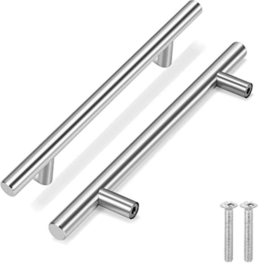 T-Bar Handvat Trekknoppen 7 Roestvrij Staal Hardware Set voor Meubelinrichting 10 Pack