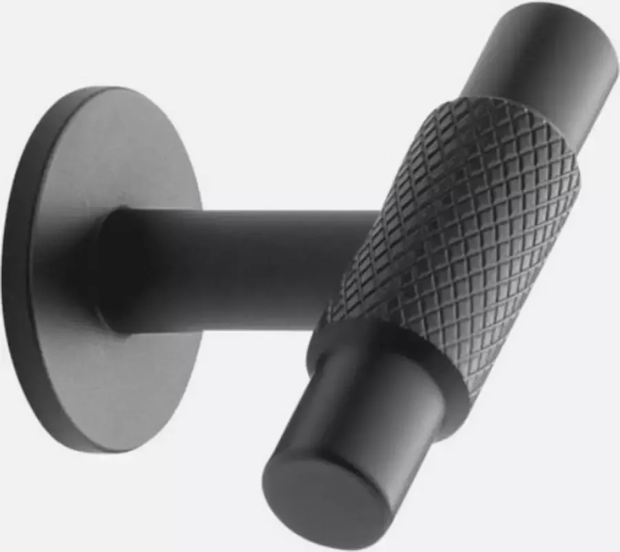 Kastenman T-Greep MAT ZWART 54 mm keukenknop kastknop meubelknop incl. schroeven H035