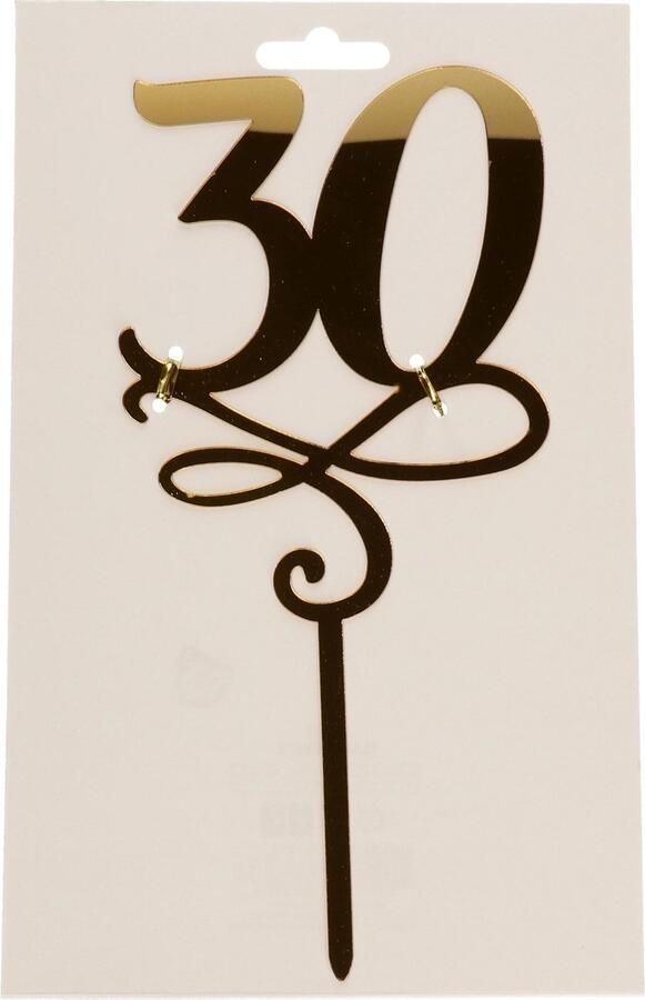 Taartprikker 30 jaar taartdeco verjaardag