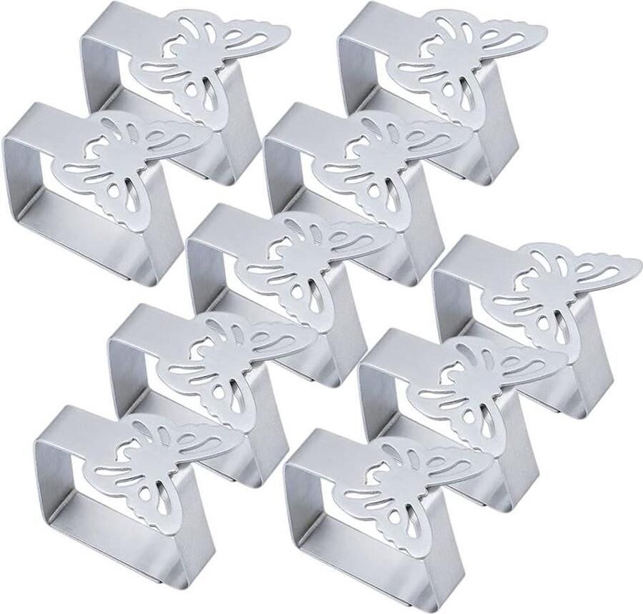 Table Cloth Clamps Stainless Steel Set of 10 Outdoor Tablecloth Clips Tablecloth Clamp