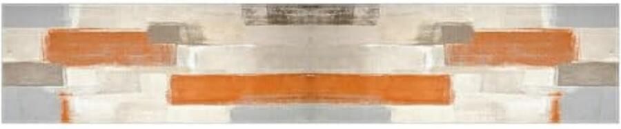 Table Runner Boho Washable Retro Country Style Party Table Decoration Double Layer Linen Table Runner 33x183cm for Coffee Table Weddings Home Decoration (Orange)