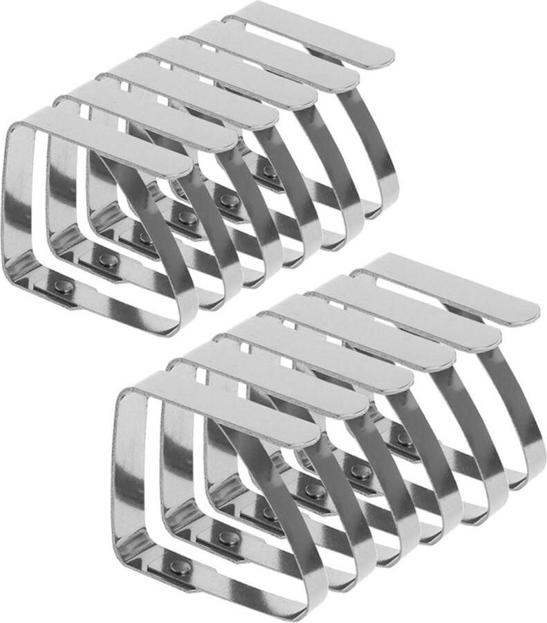 Tablecloth Clip Pack of 12 Table Cloth Clips Table Cloth Clip Stainless Steel Table Cloth Clips Table Cloth Holder Table Cloth Holder (7 cm x 8 cm) for Thickness 3-5 cm