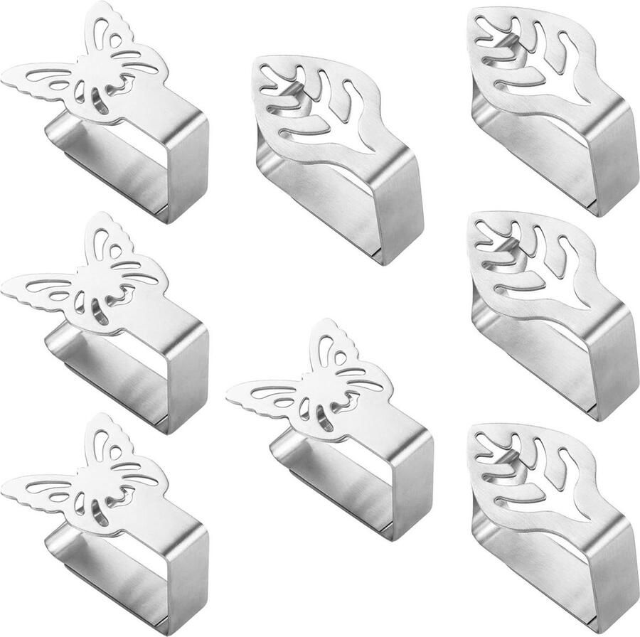 Tablecloth Clips Sturdy Stainless Steel Clamp Outdoor Garden Wedding 8 Pieces Tablecloth Clamp