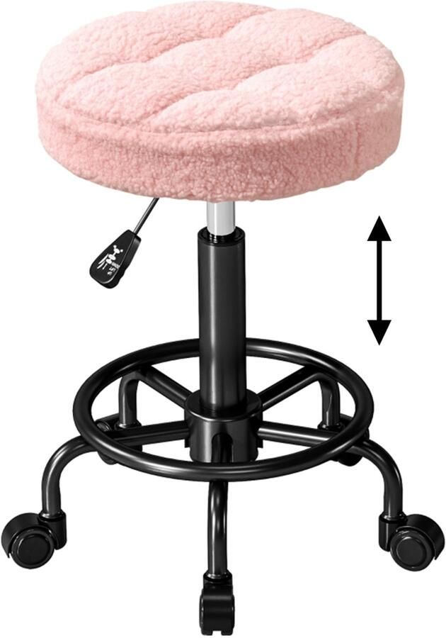 Tabouret-1 adjustable stool-ergonomische bureaustoel-50-66 cm hoogteverstelling – rolling stool met wielen stool with wheels ideaal als barstool of kantoorstoel voor thuis en werk adventskalender 2025