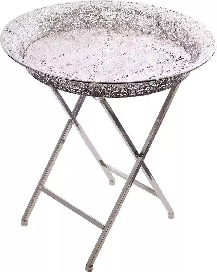 Tafel Metaal Hoogte Ca. 55cm Doorsnee Ca. Theetafel 54 cm Dienblad Oosters Design