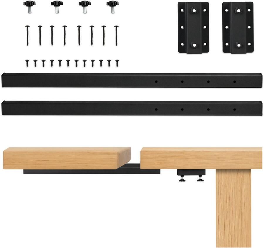 Tafelblad verlenger 60 cm 2 armen tot 80 kg