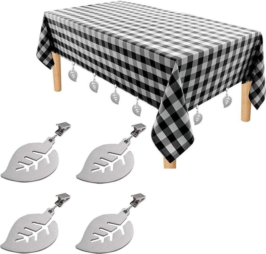 Tafelgewichtjes-Tafelkleed Gewichtjes-Tafelkleedklemmen- Tafellakenklemmen-Tafelkleen op zijn plaats houden-Tafelclips tafelkleedklemmen voor buiten-tafelkleedklemmen verstelbaar-tafelkleed klemmen-4 Stuks-tafelkleedgewichtjes-tafelkleedverzwaarder