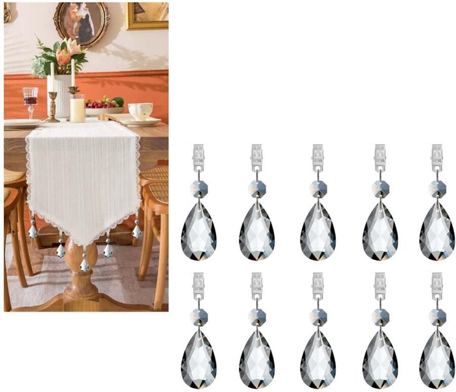 Tafelgewichtjes -Tafelkleed Gewichtjes- Tafelkleedklemmen Tafellakenklemmen- Tafelkleen op zijn plaats houden -Tafelclips tafelkleedklemmen voor buiten -tafel accessoires -tafelkleed klemmen- 10 Stuks -tafelkleedgewichtjes -tafelkleedverzwaarders