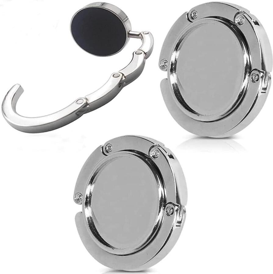 Tafelhaken voor Handtassen Opvouwbare Haken voor Bureau Café en Bibliotheek Set van 2