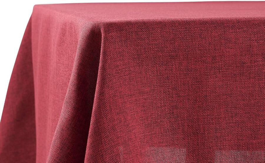 Tafelkleden linnenlook vuil- en waterafstotend 1 stuk machinewasbaar 140x240 cm