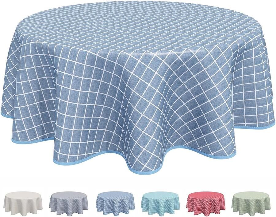 Tafelkleden van tafelzeil onderhoudsvriendelijk rond 160 cm eenvoudig schoon te maken