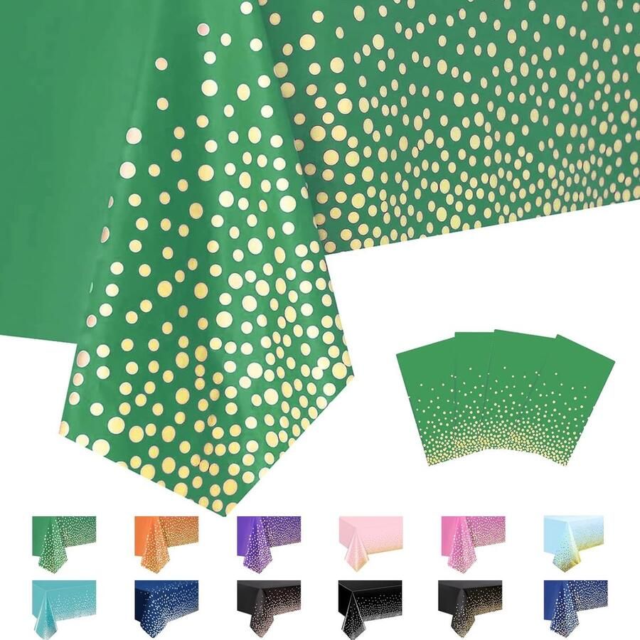 Tafelkleden Waterdicht en vlekbestendig Set van 4 137 x 274 cm PEVA