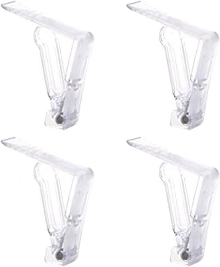 Tafelkledenklemmen Transparante Kunststof Clips Voor Tafelkleedhouder Verstelbare Hoge Klem (4 Stuks)