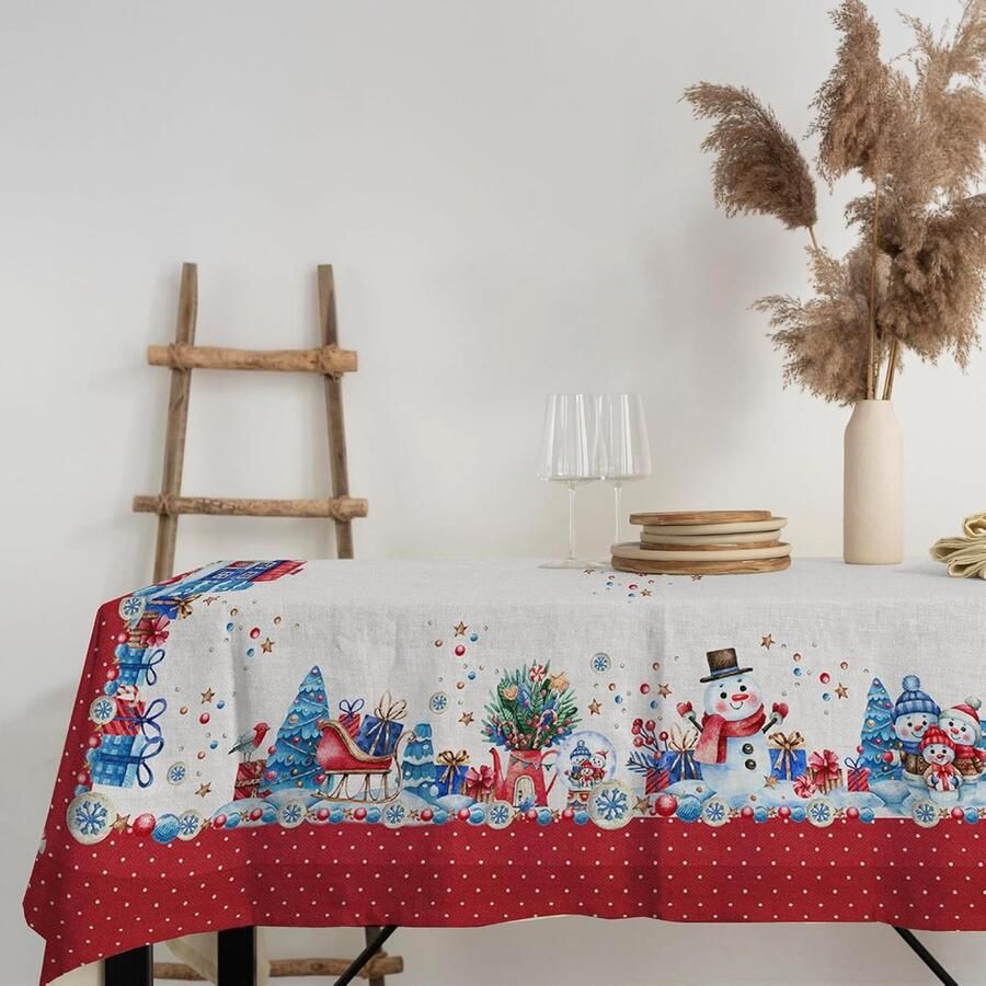 Tafelkleed 100% Katoen Machinewasbaar 145 x 190 cm