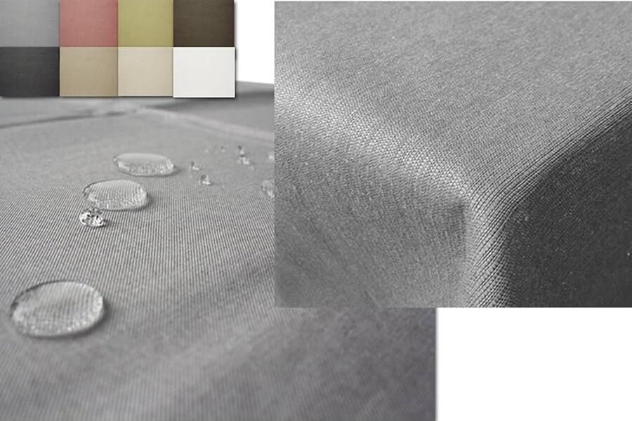 Tafelkleed buiten 110 x 110 cm Lichtgrijs Afwasbaar Vuil- en waterafstotend