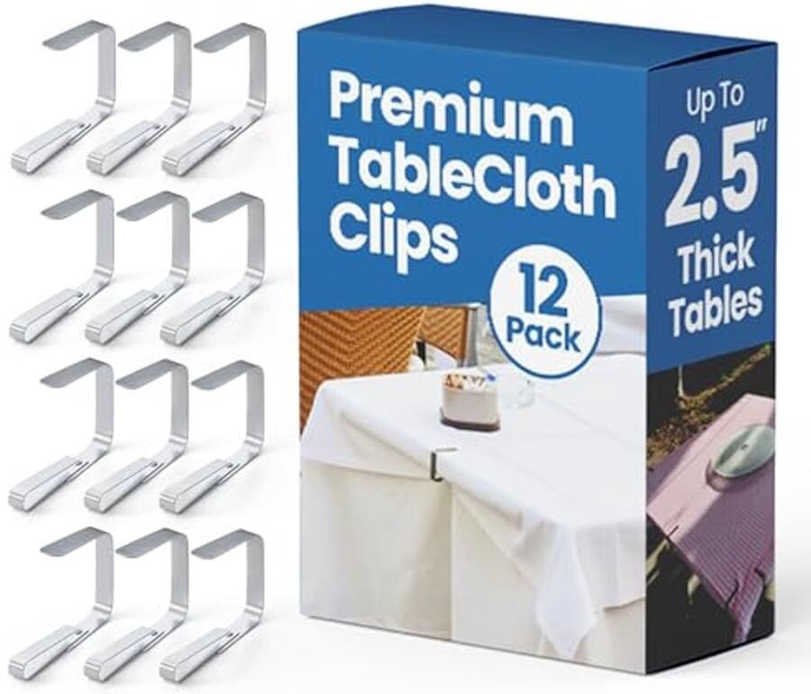 Tafelkleed Clips van Roestvrij Staal X-Large