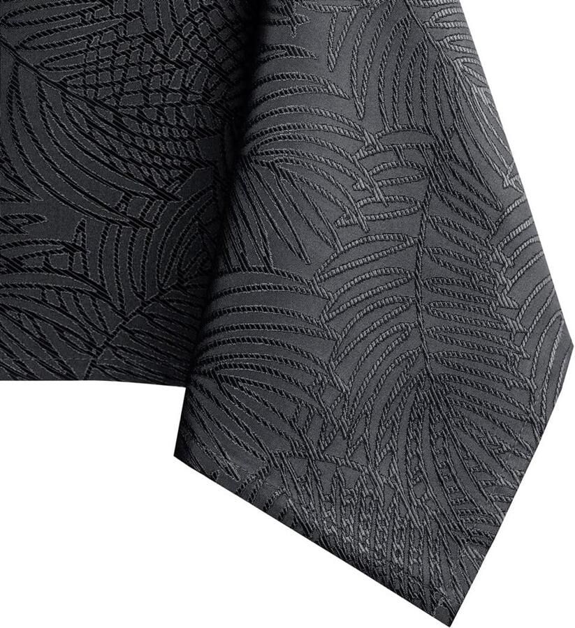 Tafelkleed Gaia Antraciet 100% polyester Ovaal 120x160 cm