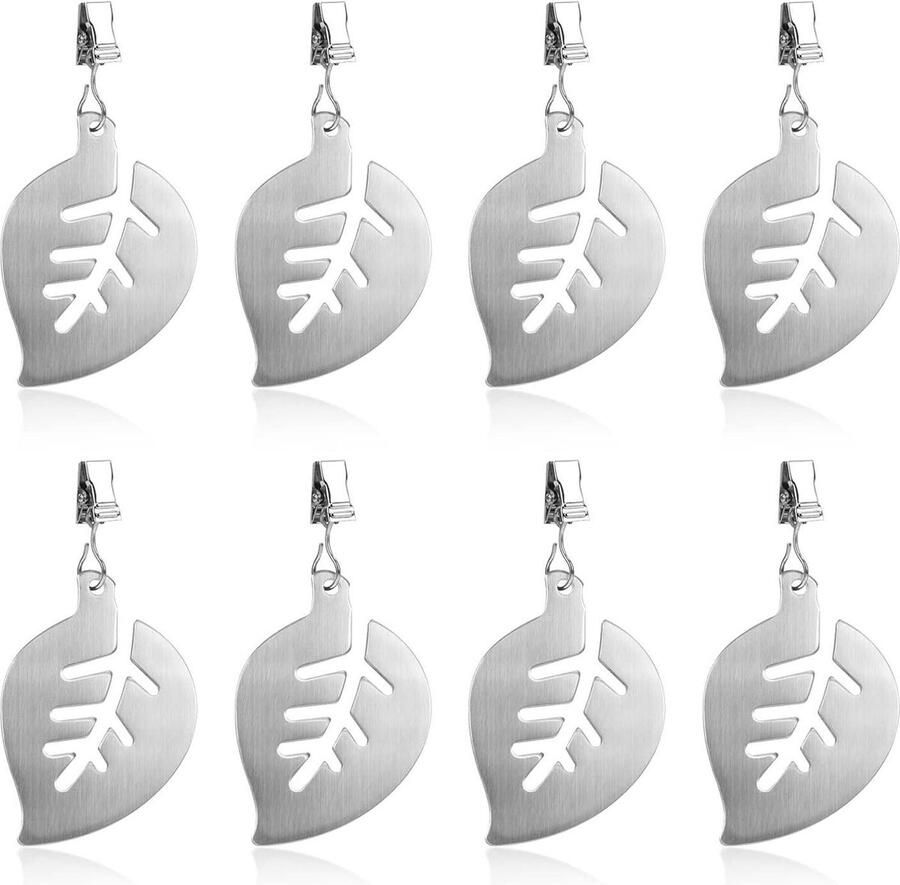 Tafelkleed Gewichten 8 stuks Roestvrij staal tafelkleedhouders Feest camping tuin picknick bruiloft binnen buiten Tafelkleed Gewichten