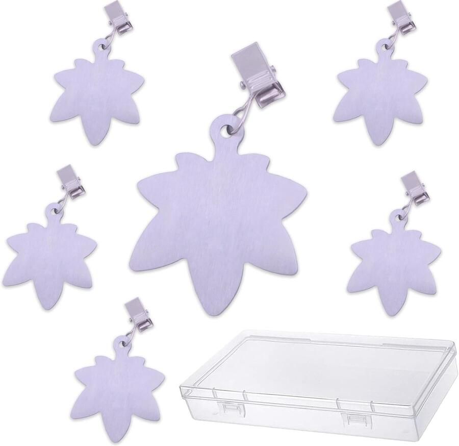 Tafelkleed Gewichten Set van 6 met Patroon & Clips voor Buiten