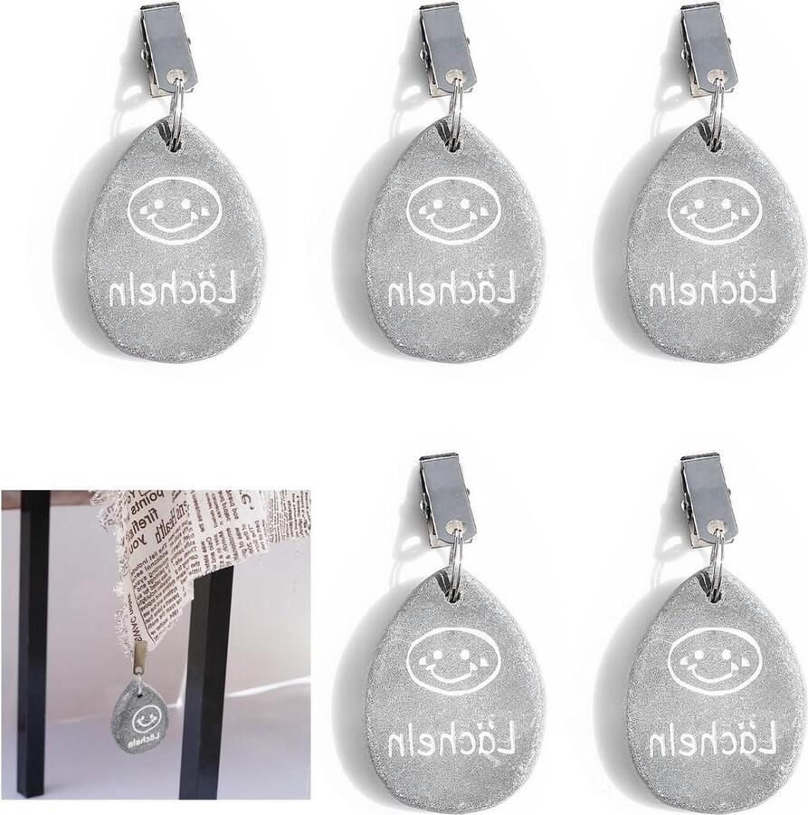 Tafelkleed Gewichten Set van 6 Zwaar Tafelkleed Gewichten met Clips voor Picknick Buiten Familiediner Tuin Tafelkleed Gewichten