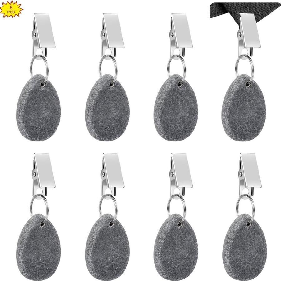 Tafelkleed gewichtjes voor buiten Tafelkleed gewichtjes Tafelkleedgewichtjes Tafelkleed hangers Tafelkleedhangers verzwaard 8 stuks Must have voor uw tafelkleed!