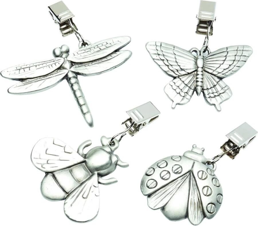 Tafelkleed gewichtjes voor buiten Tafelkleed gewichtjes Tafelkleedgewichtjes Tafelkleed hangers Tafelkleedhangers verzwaard 4 stuks Must have voor uw tafelkleed