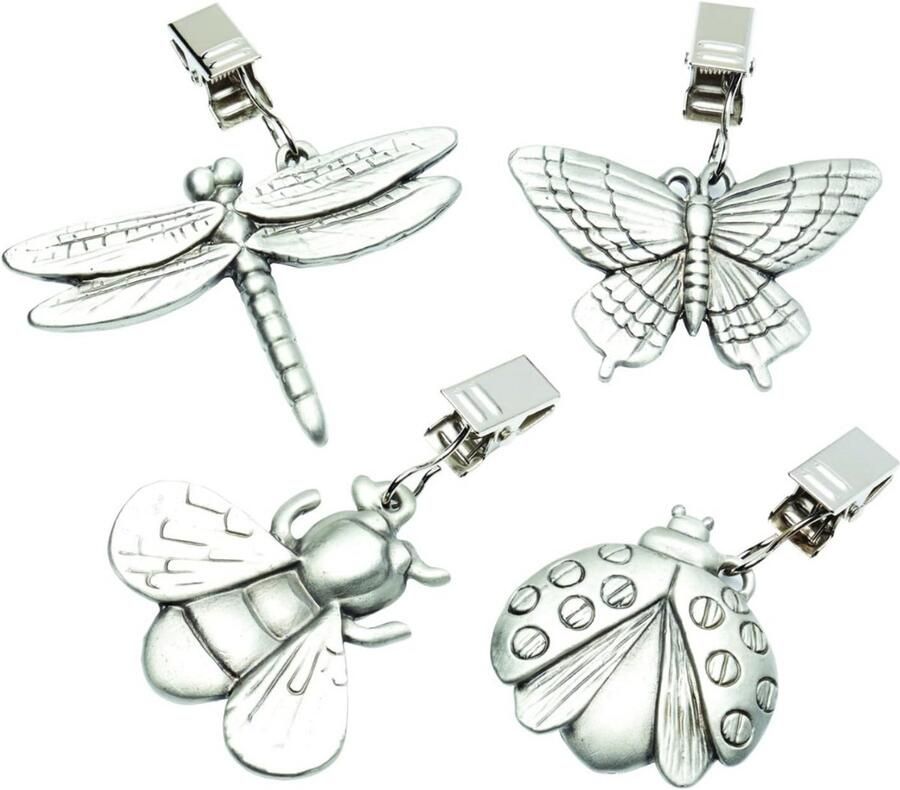 Tafelkleed gewichtjes voor buiten Tafelkleed gewichtjes Tafelkleedgewichtjes Tafelkleed hangers Tafelkleedhangers verzwaard 4 stuks Must have voor uw tafelkleed!