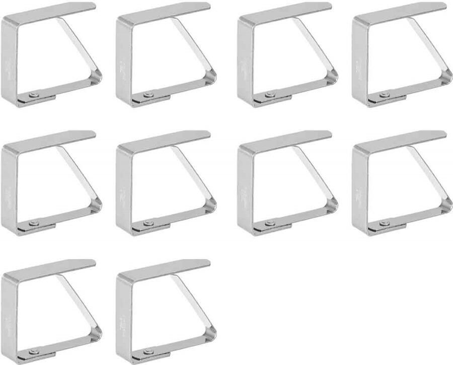 Tafelkleed klemmen Kleedklemmen Kleedhouders Tafelkleedklem kleedklem kleedhouder set van 10 RVS