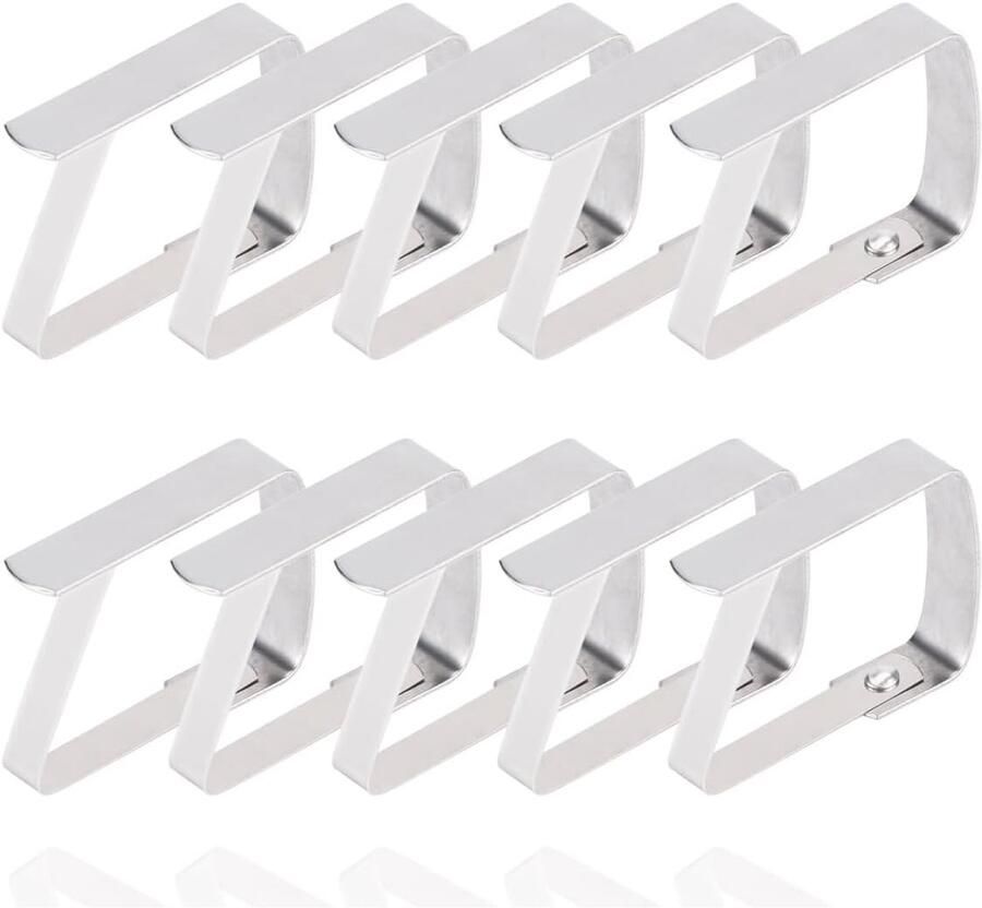 Tafelkleed klemmen set Aluminium tafelkleed houders 10 stuks