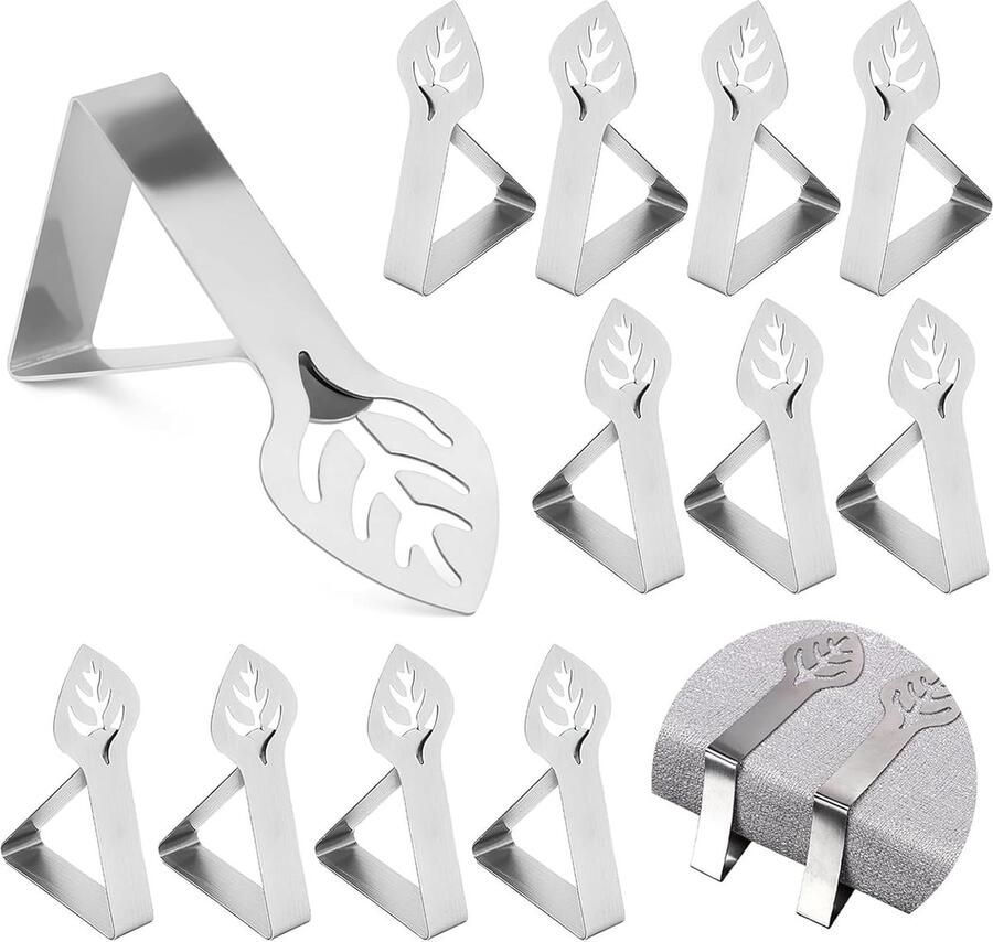 Tafelkleed Klemmen Set van 12 voor Stevige Bevestiging Buiten