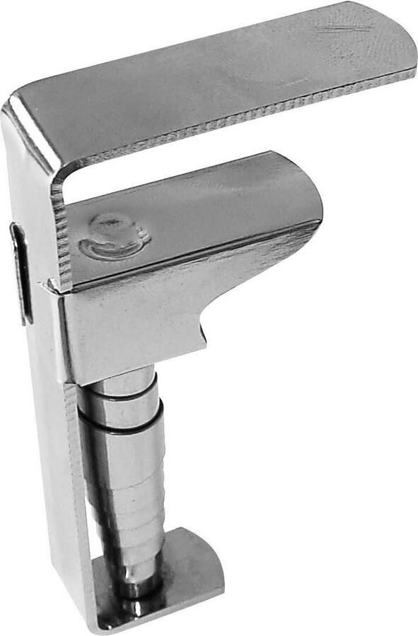 Tafelkleed klemmen set van 4 Roestvrijstalen TECNO klemmen met veerdruksysteem (zilver) Tafelkleed klemmen