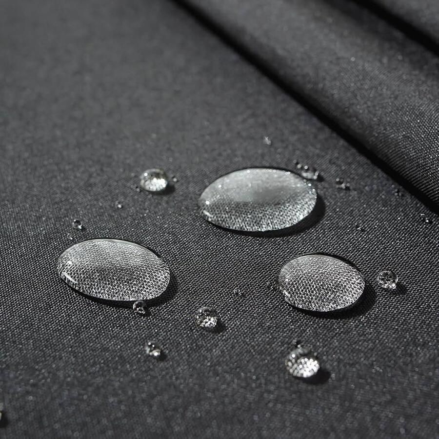 Tafelkleed linnenlook afwasbaar zwart 140 x 260 cm