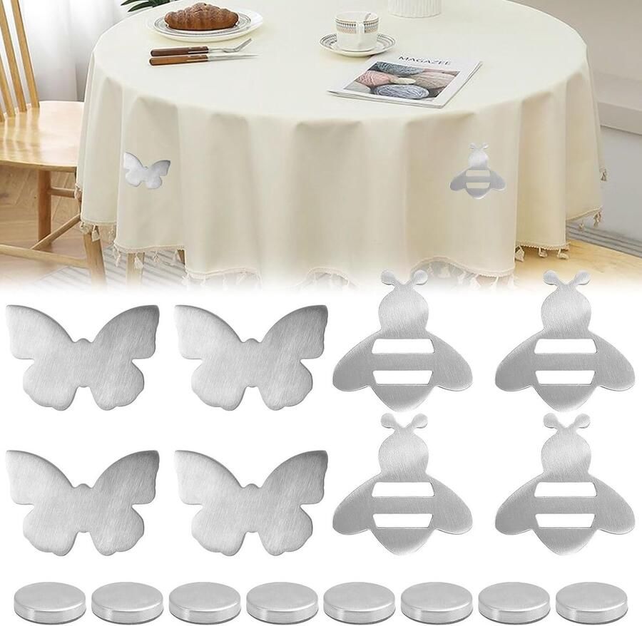 Tafelkleed magneten Tafelkleed gewichtjes Tafellaken gewichtjes Tafelmagneet Magneet 8 stuks Must have voor uw tafelkleed!