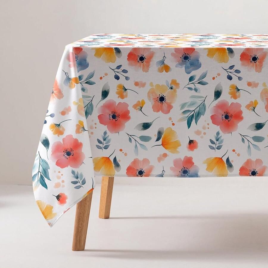 Tafelkleed met digitale print Hoogwaardige kwaliteit Onderhoudsarm 1 stuk Multikleur Katoen polyester