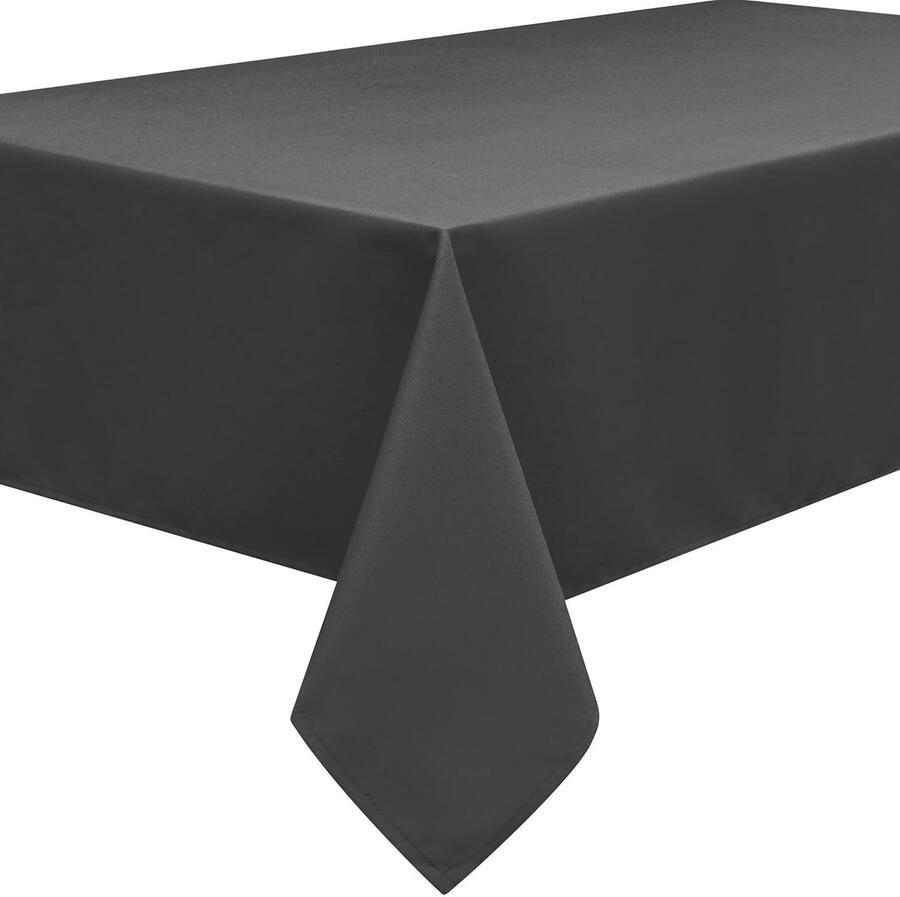 Tafelkleed onderhoudsvriendelijk 1 stuk donkergrijs 180 x 180 cm